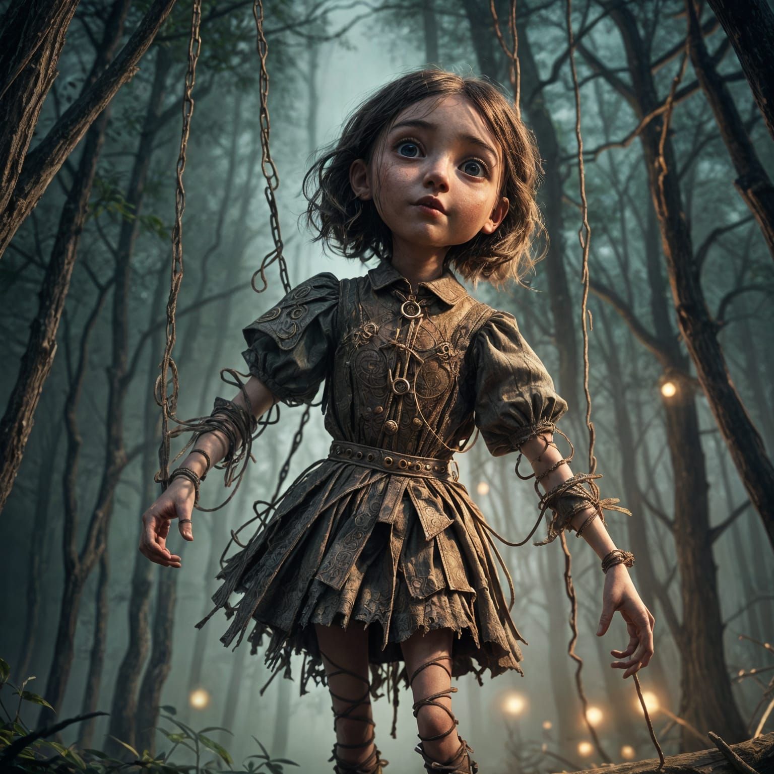 Child Puppet: Fantastical Matte Painting