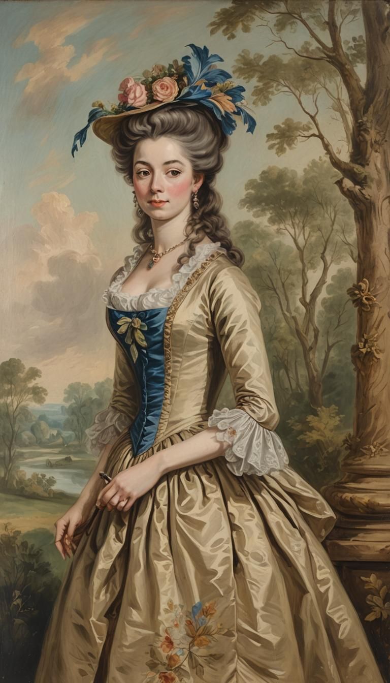 Elegant 18th Century Woman Portrait