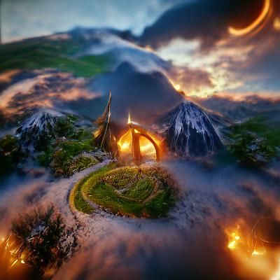 Epic Fantasy Warrior in Digital Art Style