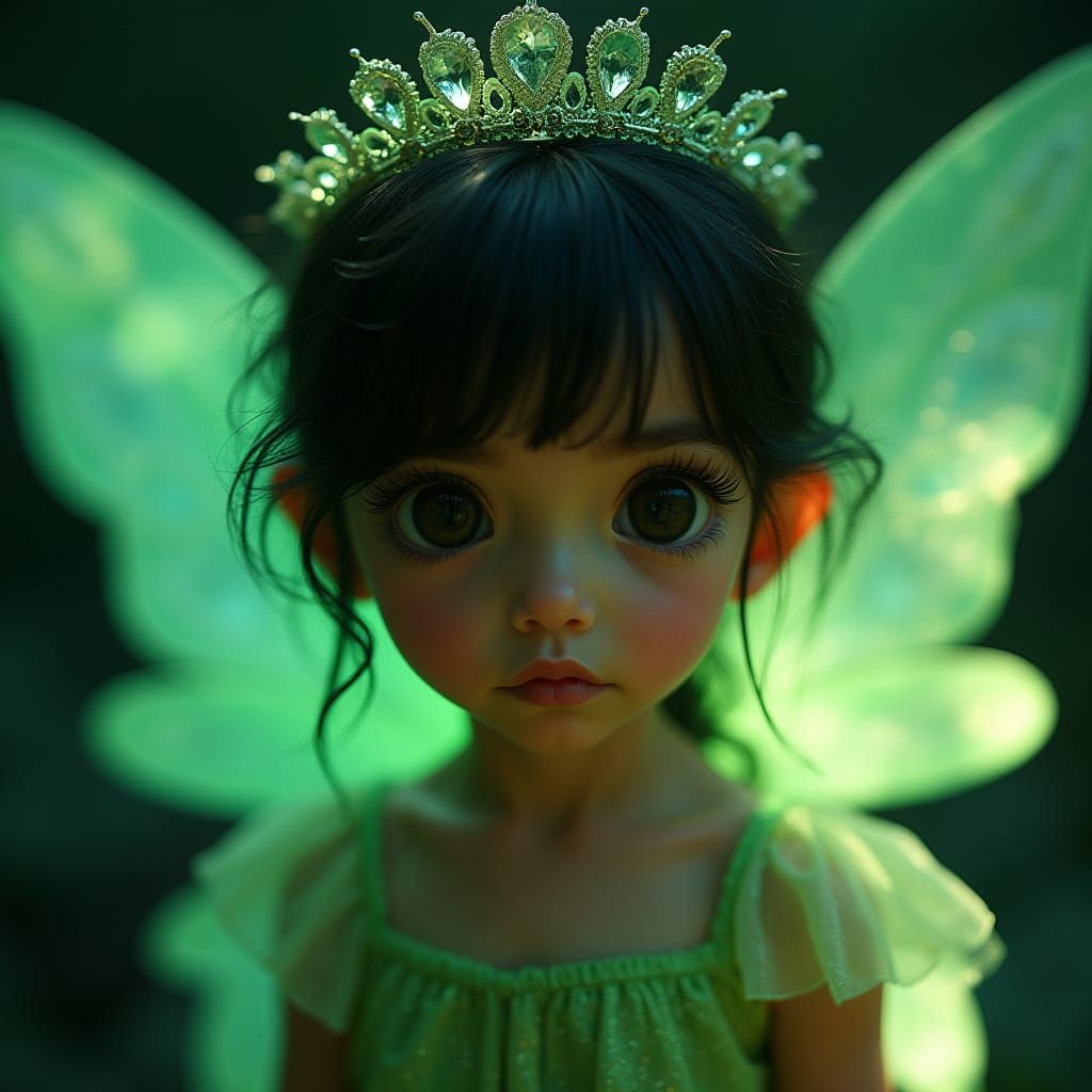 Luminescent Fairy in Cinematic Film Style