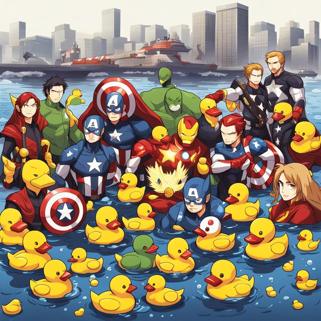 The Avengers Reimagined as Anime Rubber Ducks