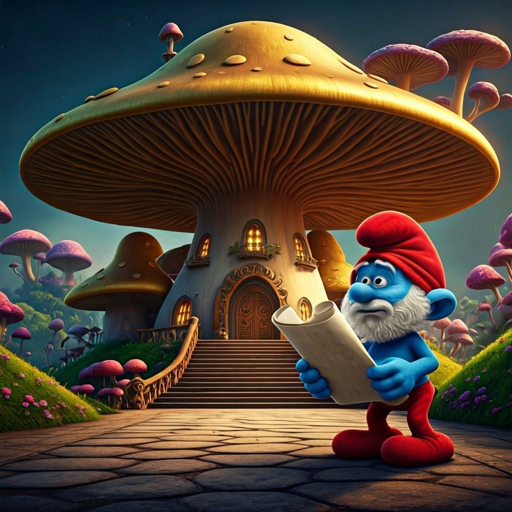 Luxurious Mushroom Hotel in Whimsical Wonderland