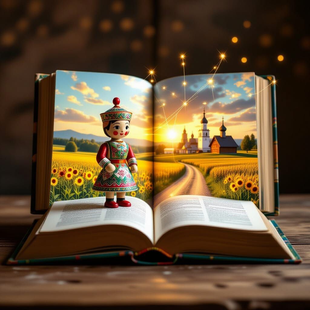 Ukrainian Toy Bridges Worlds in Symbolic Realism