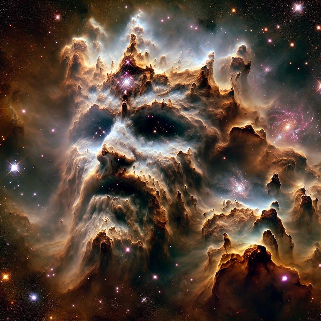 Nebula Shaped Like Ancient Deity of Lost Civilization