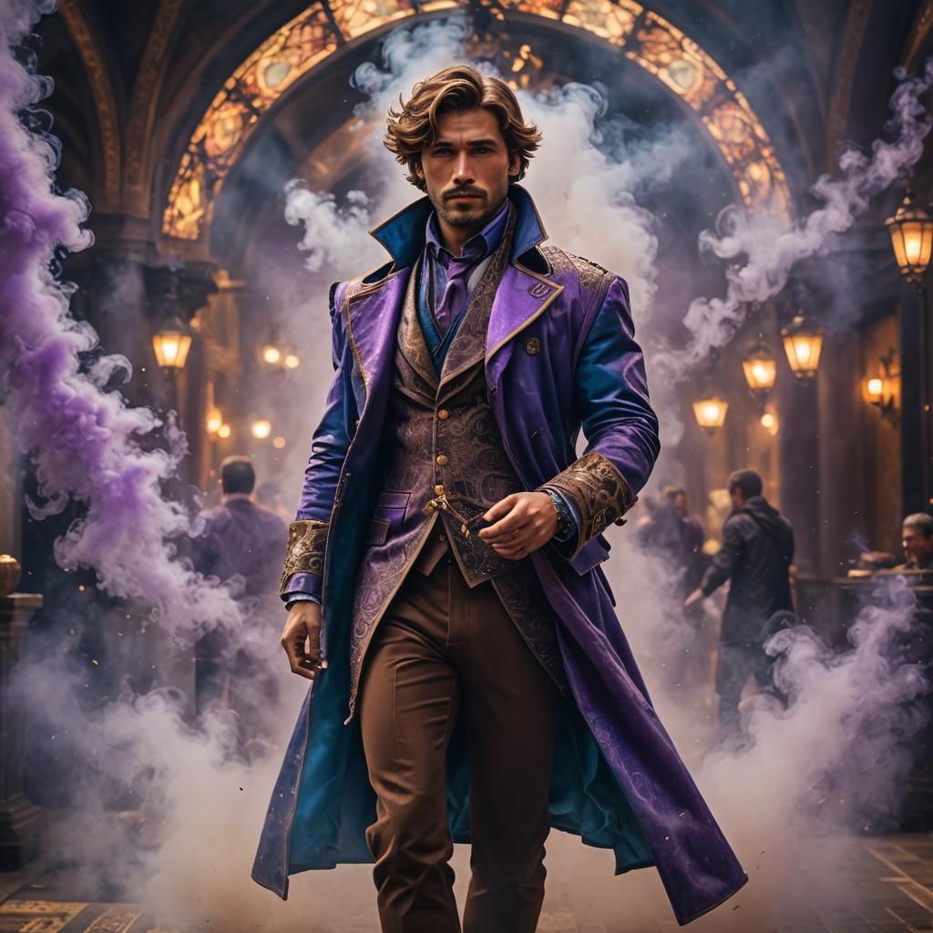 Man in Expensive Outfit, Art Nouveau Photography