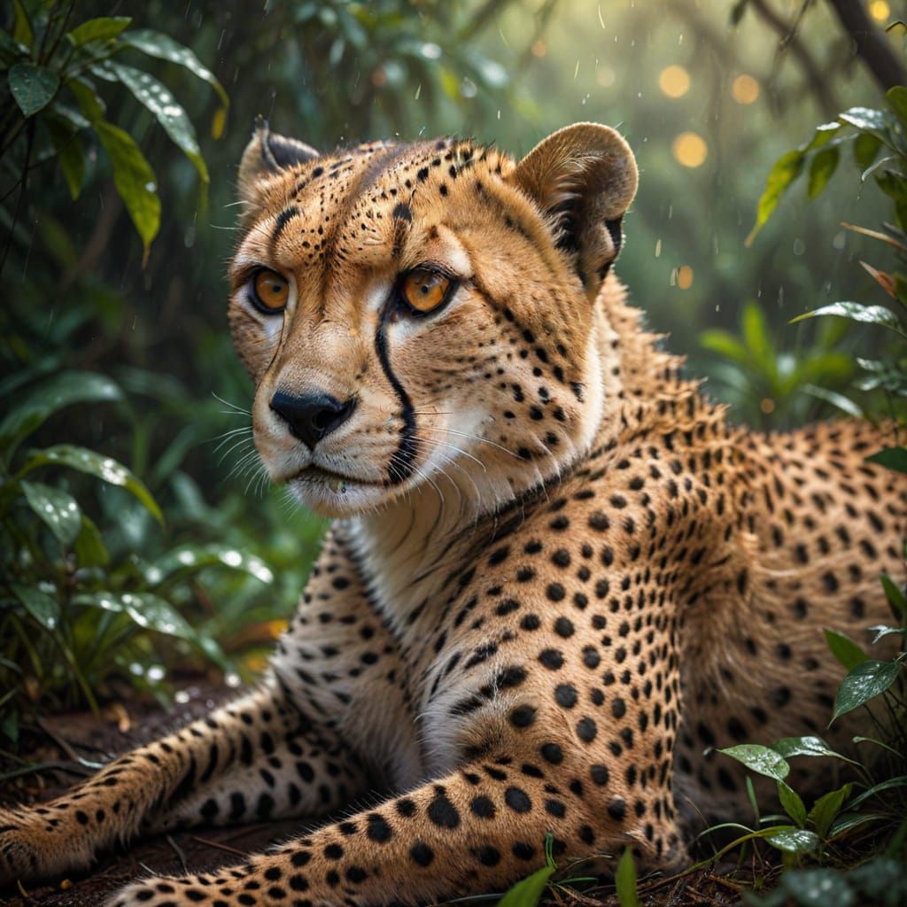 Cheetah in Jungle: Wildlife Photography Close-Up