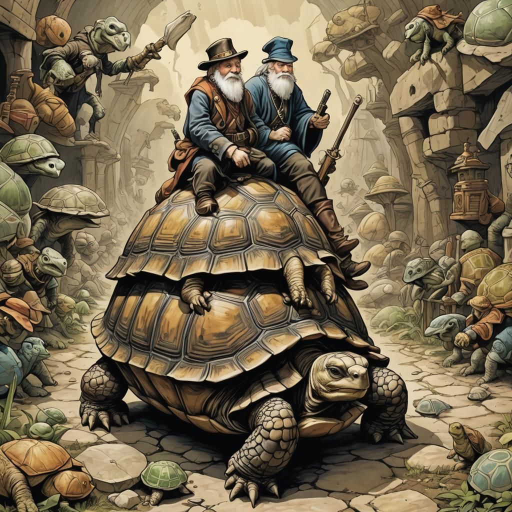 Discworld on a Giant Tortoise