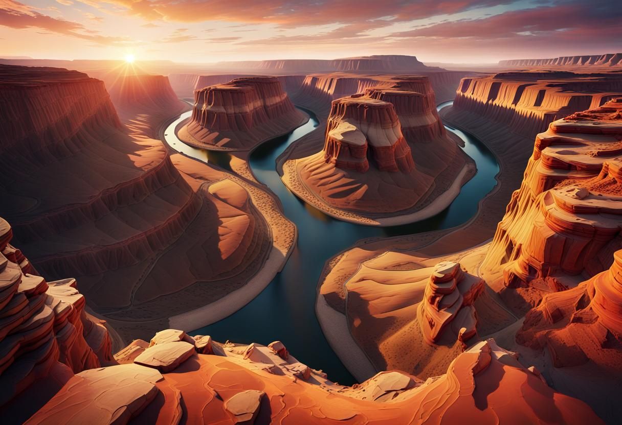 Majestic Grand Canyon Sunset: Landscape Photography