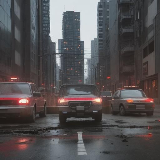 AI Generated Image of a Dirty City