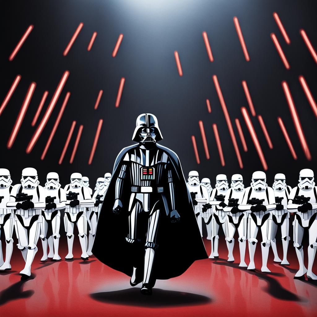 Darth Vader Leads Stormtrooper Army