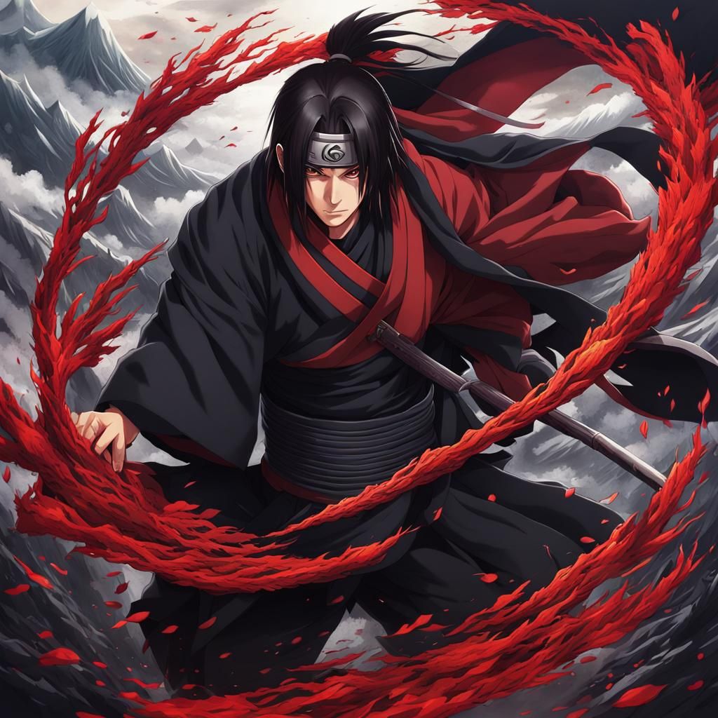 Epic Anime Artwork of Itachi Uchiha