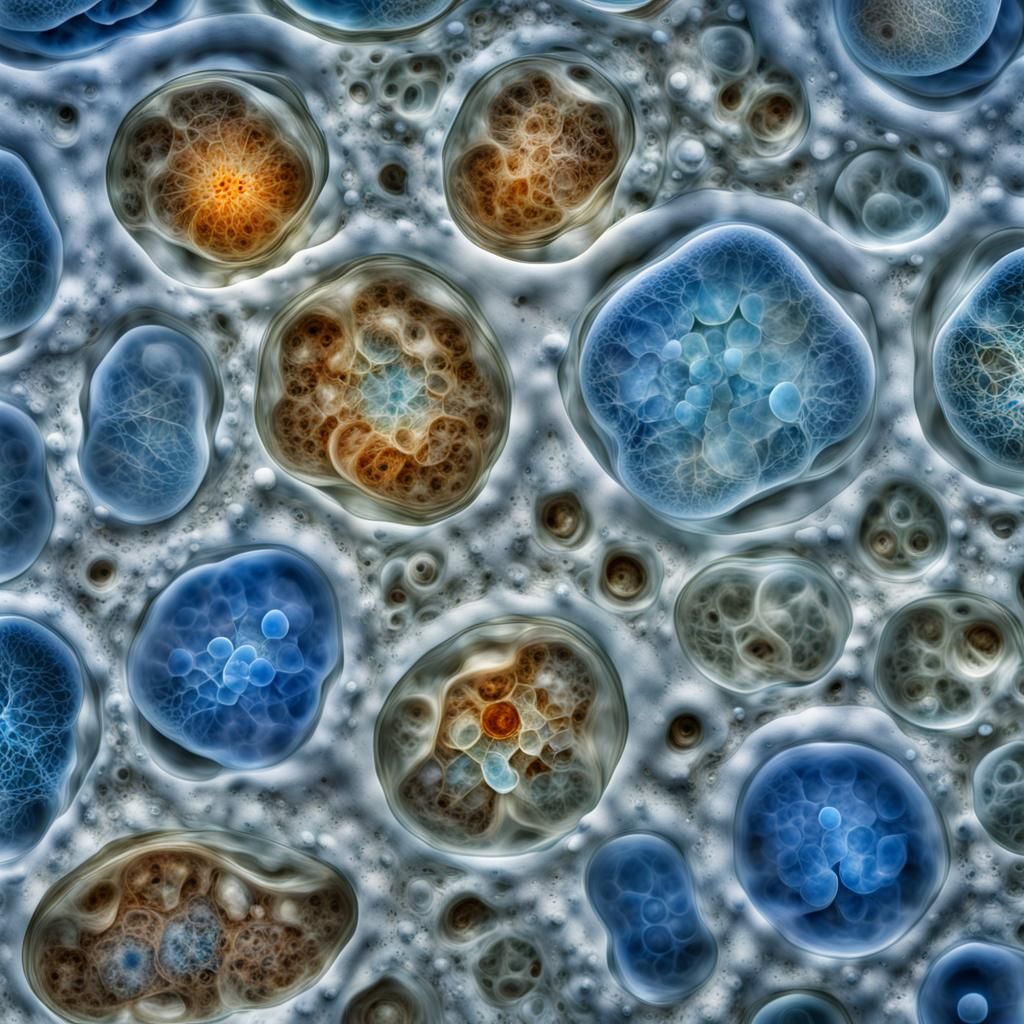 Microscopic Amoeboid Shapes in Petri Dish