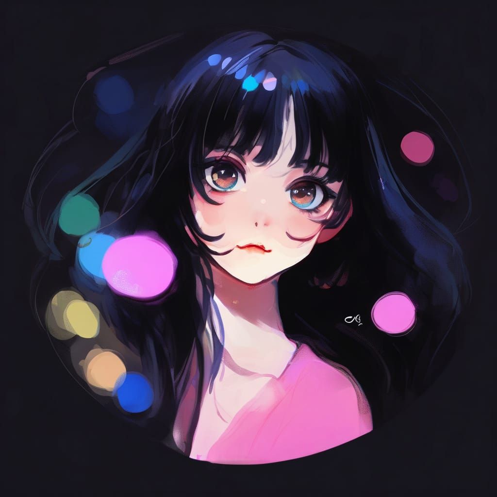 Impressionist Portrait with Smudged Brushstrokes