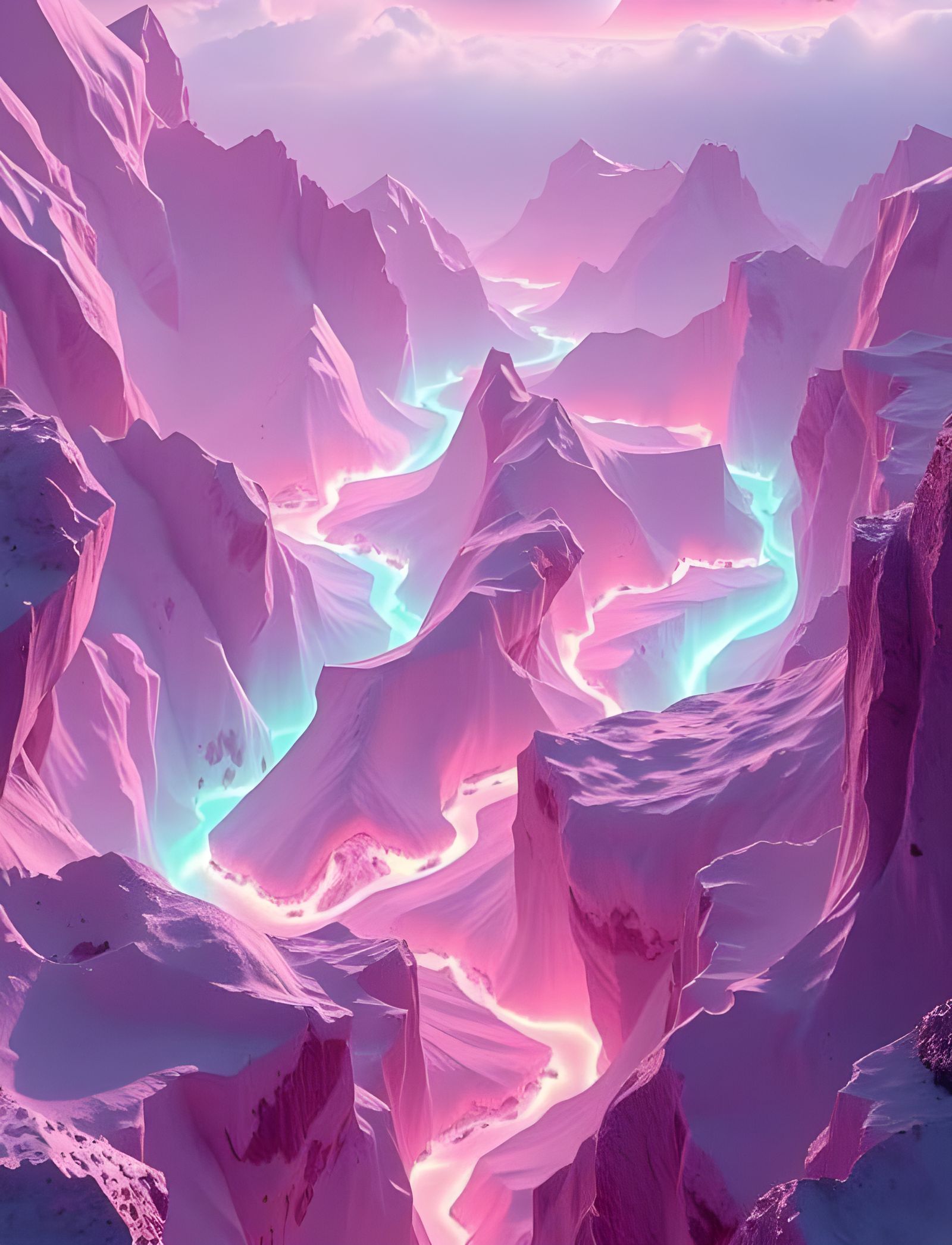 Celestial Wonderland of Iridescent Fractals