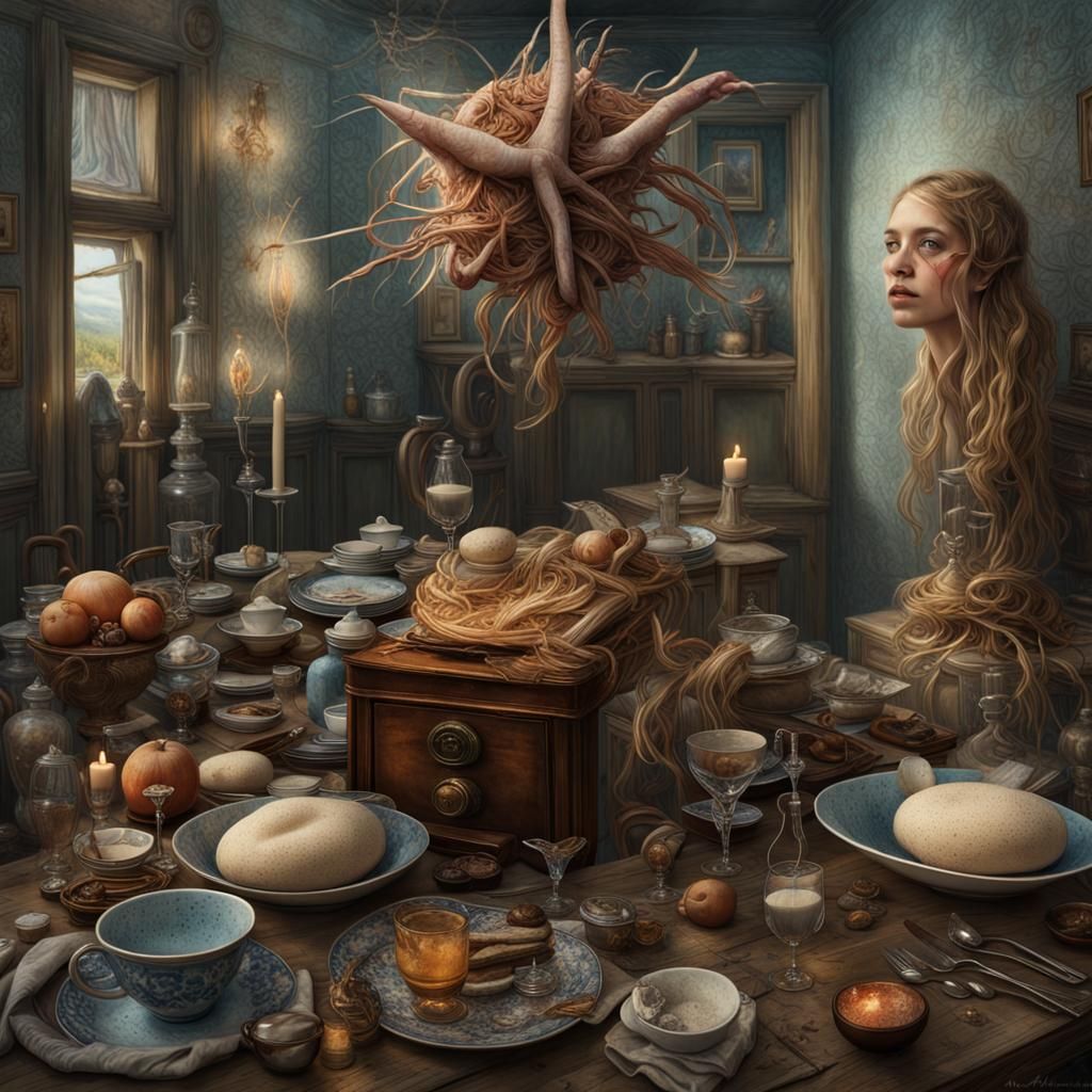 Magical Biological Forms in Surreal Photorealistic Style