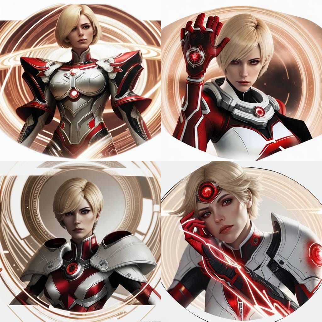 Saturn Symbol Superhero with Telepathic Aura