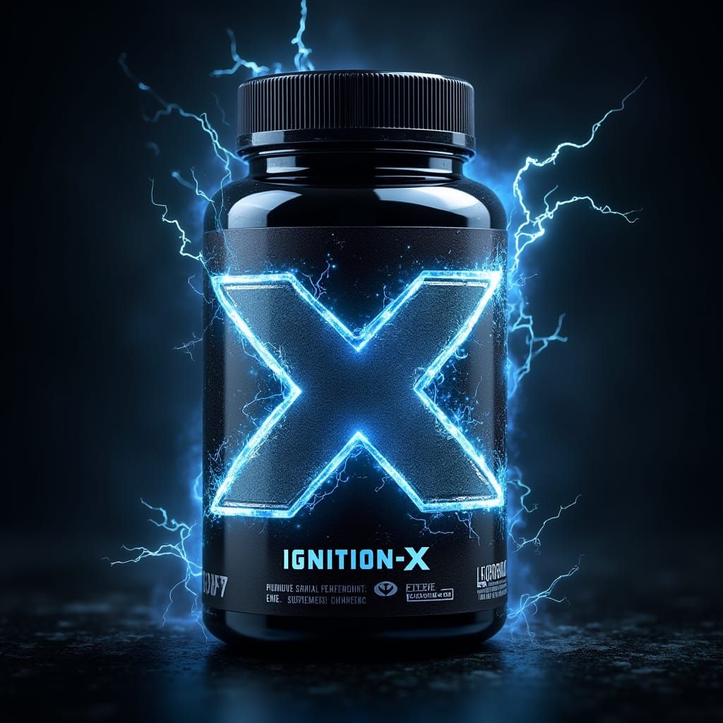 Futuristic VOLTCORE Supplement Packaging in Cyberpunk Style