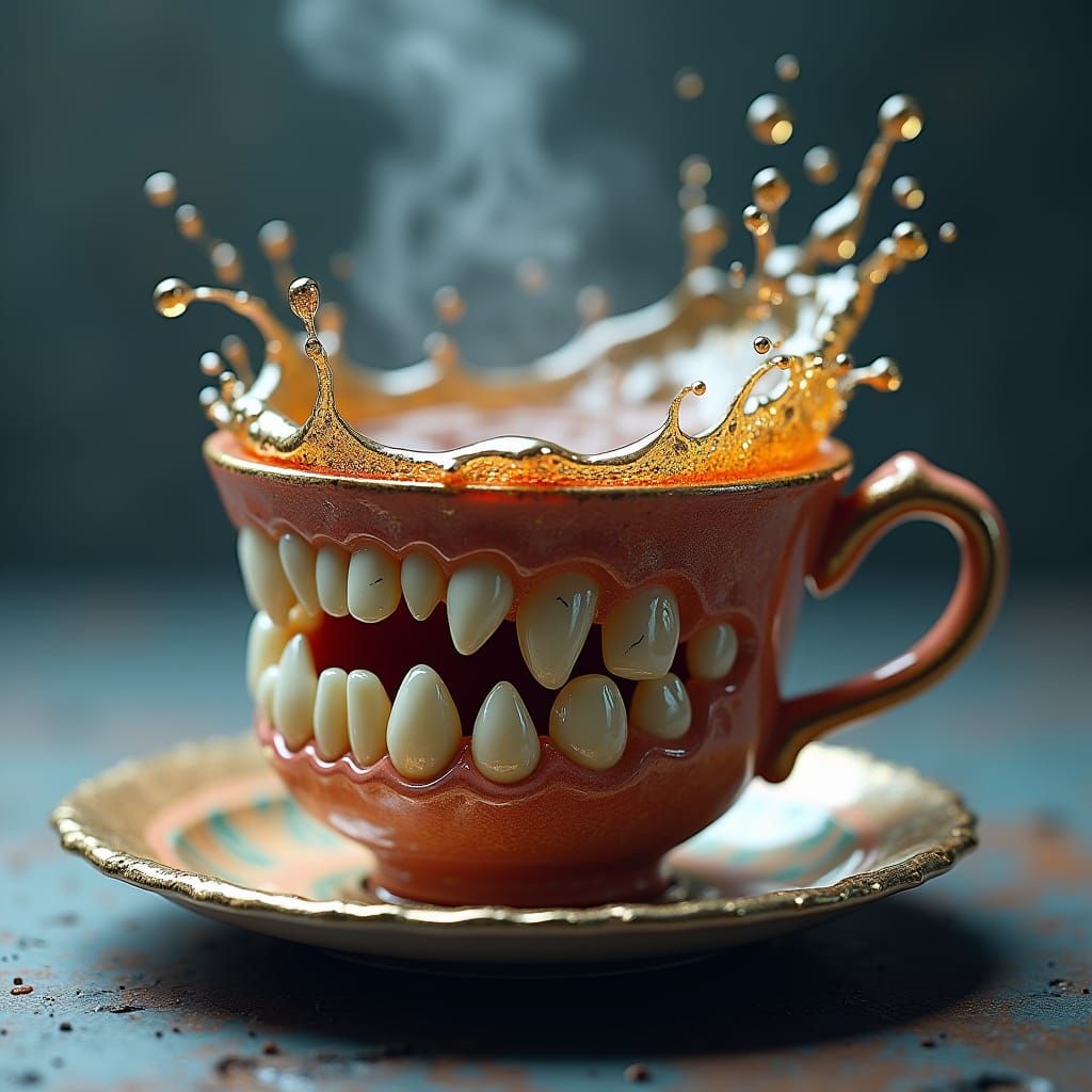 Teeth Teacup: Fantastical Dental Art