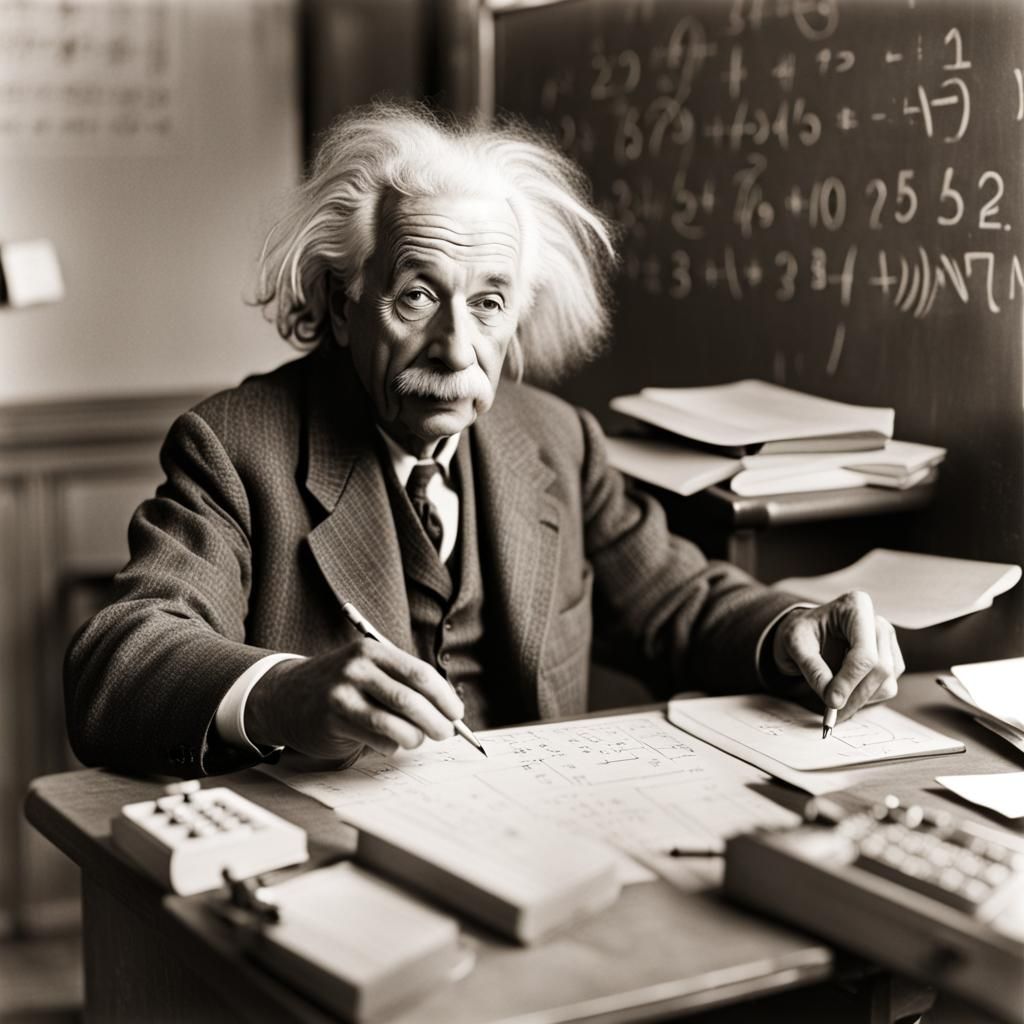 Einstein: Lost in Mathematical Thought