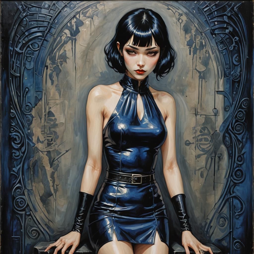 Elegant Gothic Portrait of a 1920s Pixie