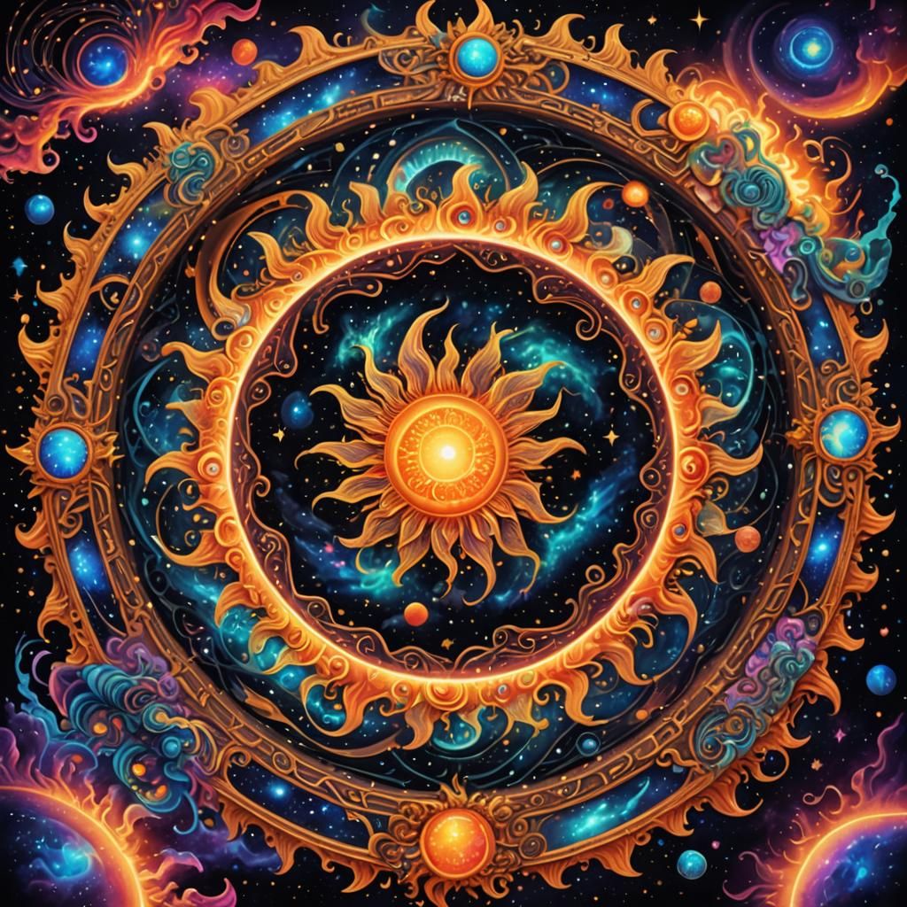 Ornate Dimensional Portal of the Sun