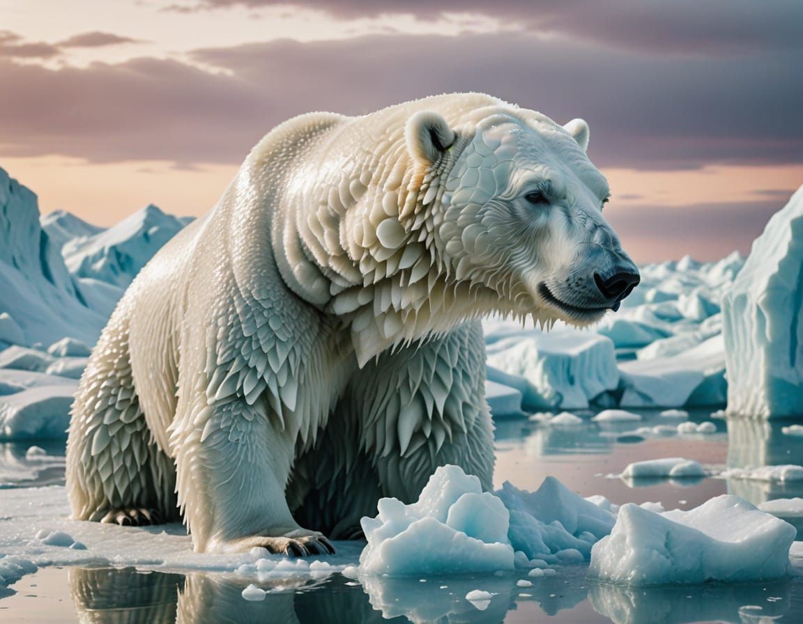 Melting Polar Bear