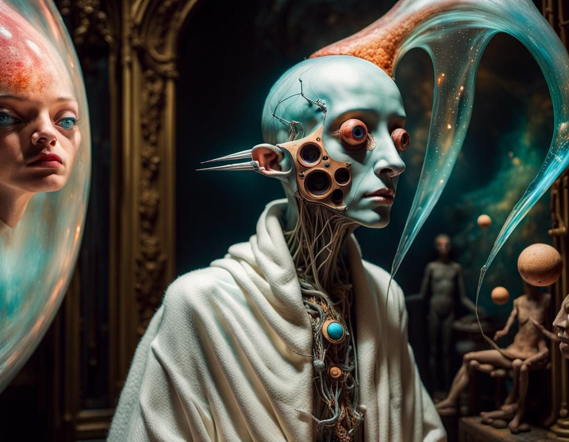 Magical Biological Scene with 3D Particle System