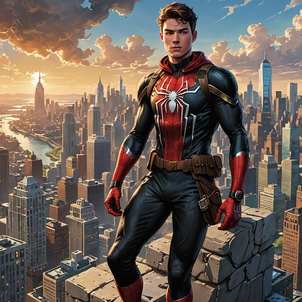 Spider-Man Close-Up: Comic Style Official Art