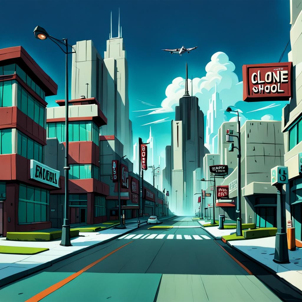 Clone High School: Detailed Matte Painting
