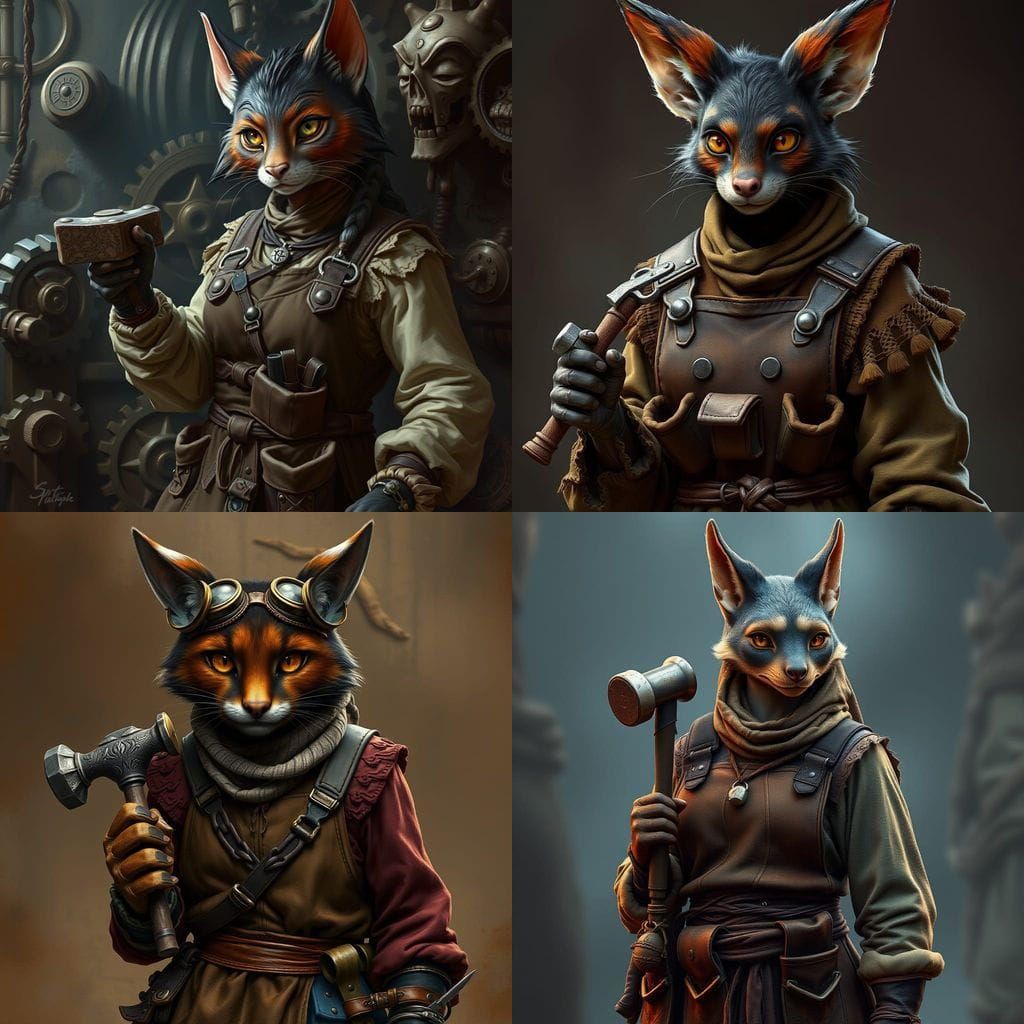 Medieval Fantasy Artificer in Rich Colors