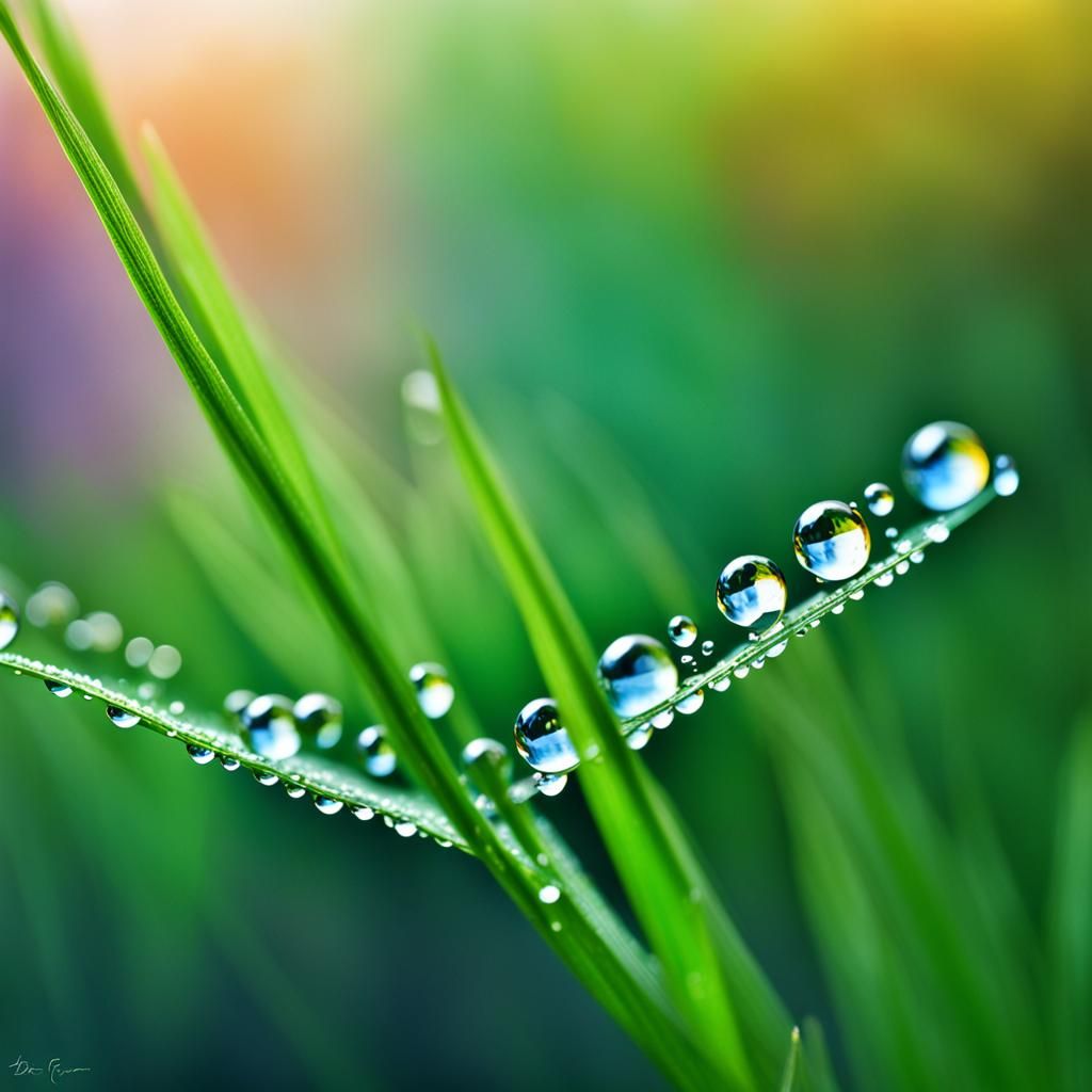The dew, “Tis of the tears which stars weep, sweet with joy.    ~ Philip James Bailey