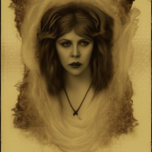 Stevie Nicks in 1920s Silent Film, Rossetti Style