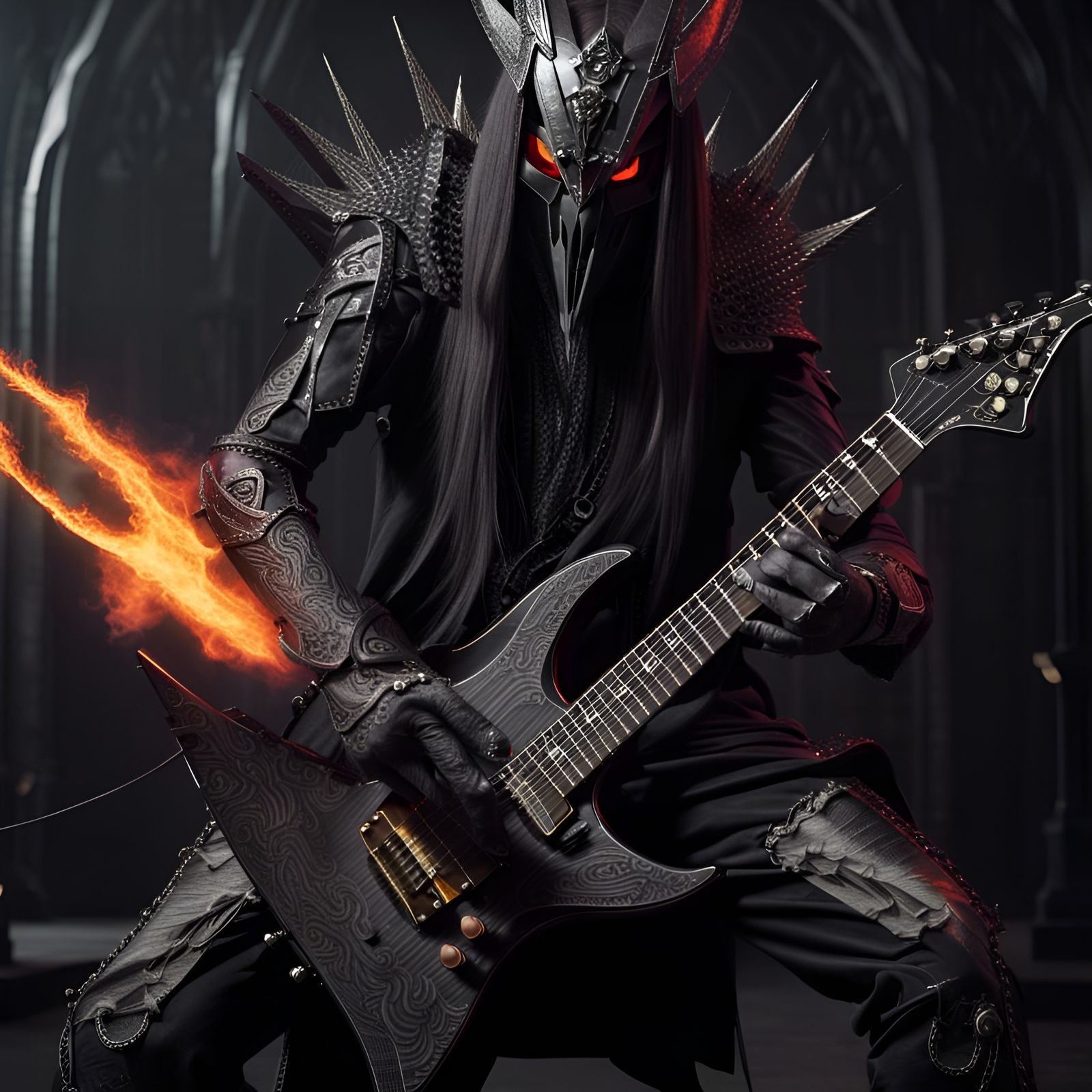 Heavy Metal Sauron Guitarist