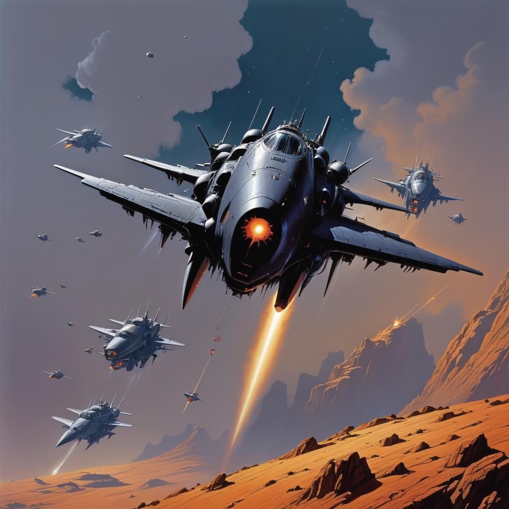 Grimdark Science Fantasy Illustration