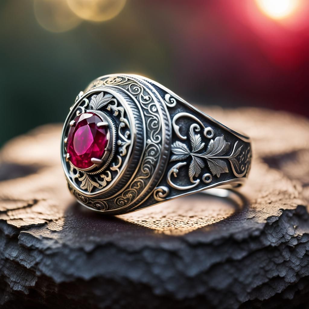 Magical ruby ring of power