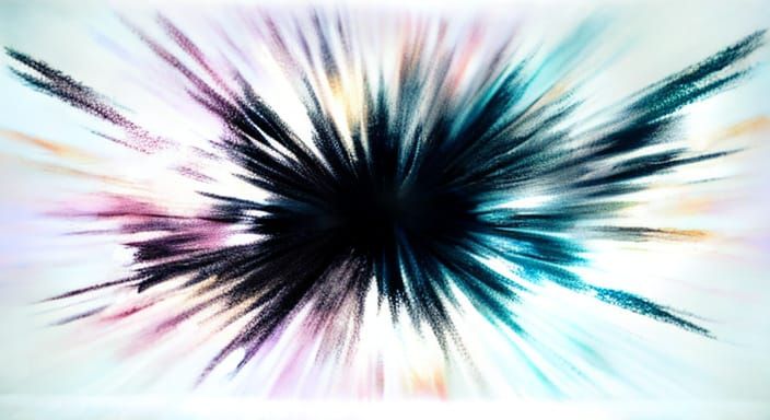 Washed Out Abstract Art in Muted Midnight Tones