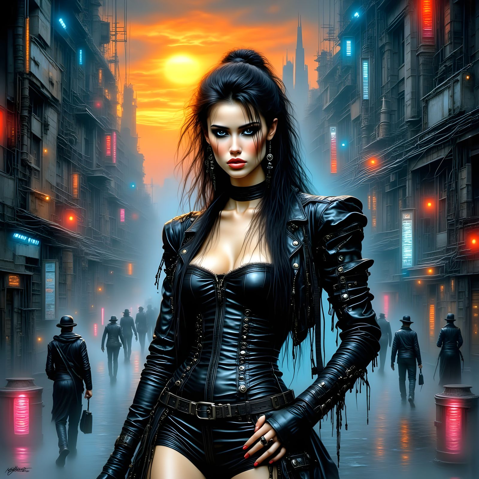 Stunning Portrait of Jane Doe in a Futuristic Setting