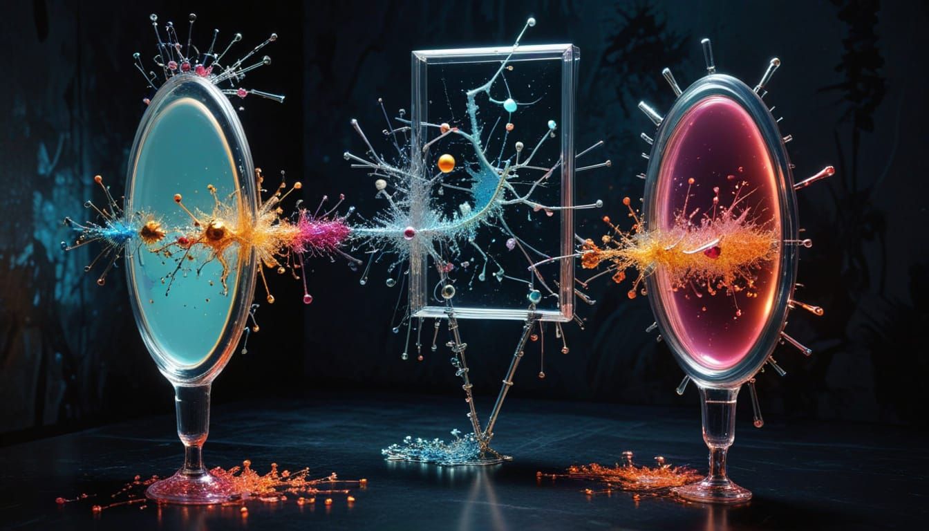 metalorganic siphonophore 3D  fractal chromoshadow surrealas...