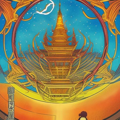 Heaven-Portal to Luminous Realm: Graphic Novel Cover