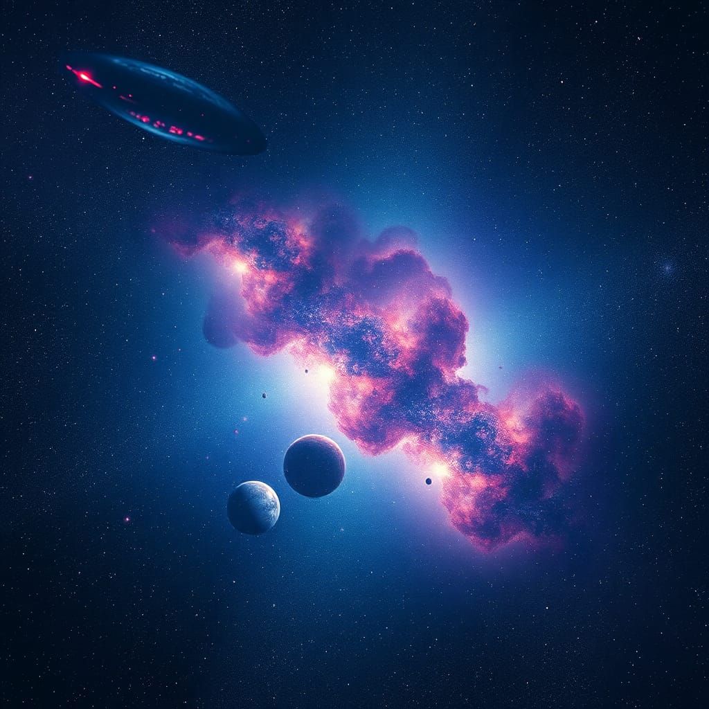 Spectacular Starry Galaxy in Photorealistic Style