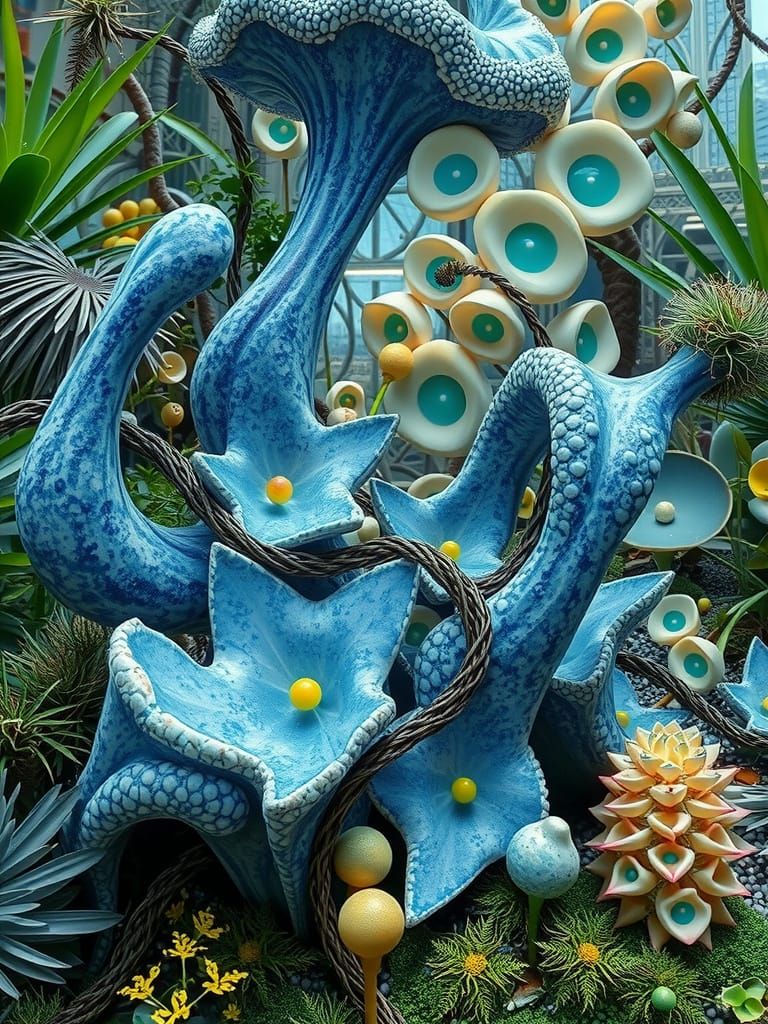 Spectacular Space Garden with Infinite Galaxies