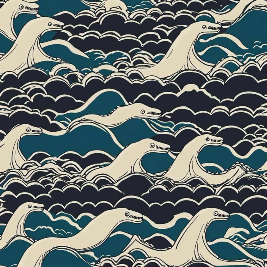 Loch Ness Monster in Quasicrystalline Sea