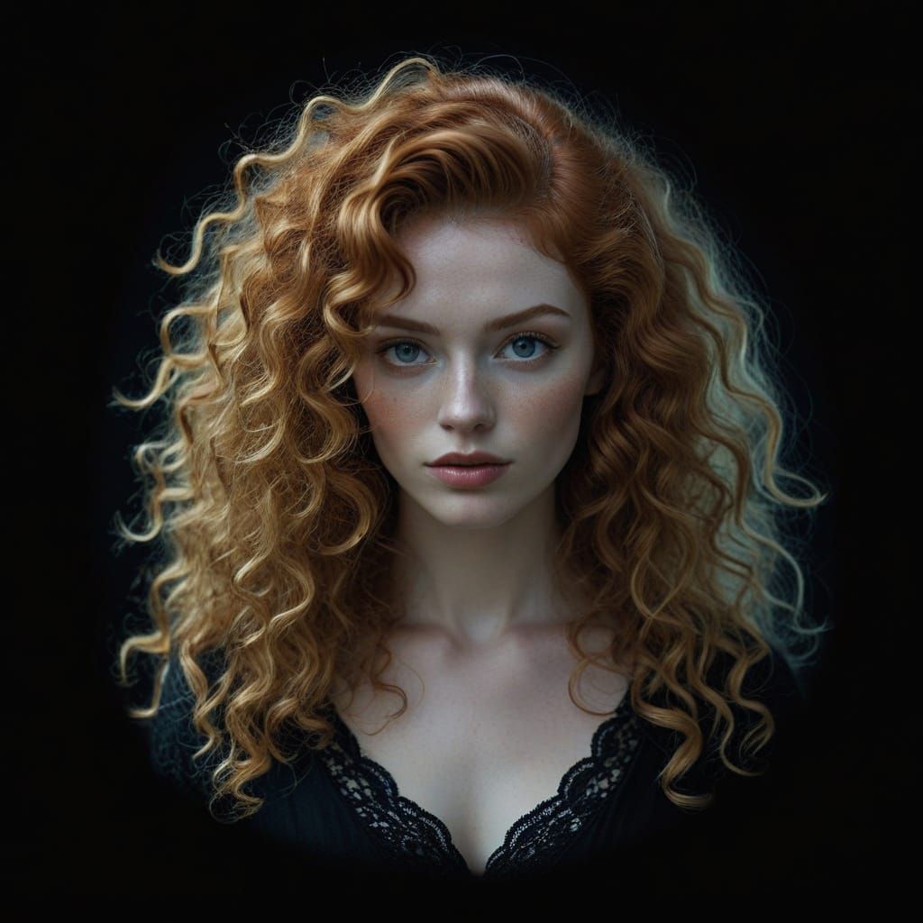 Ginger Goddess in Luxurious Silks