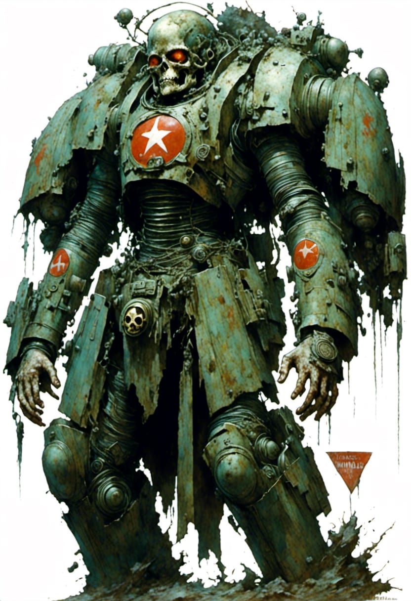 Stylized AI Generated Hero Figure