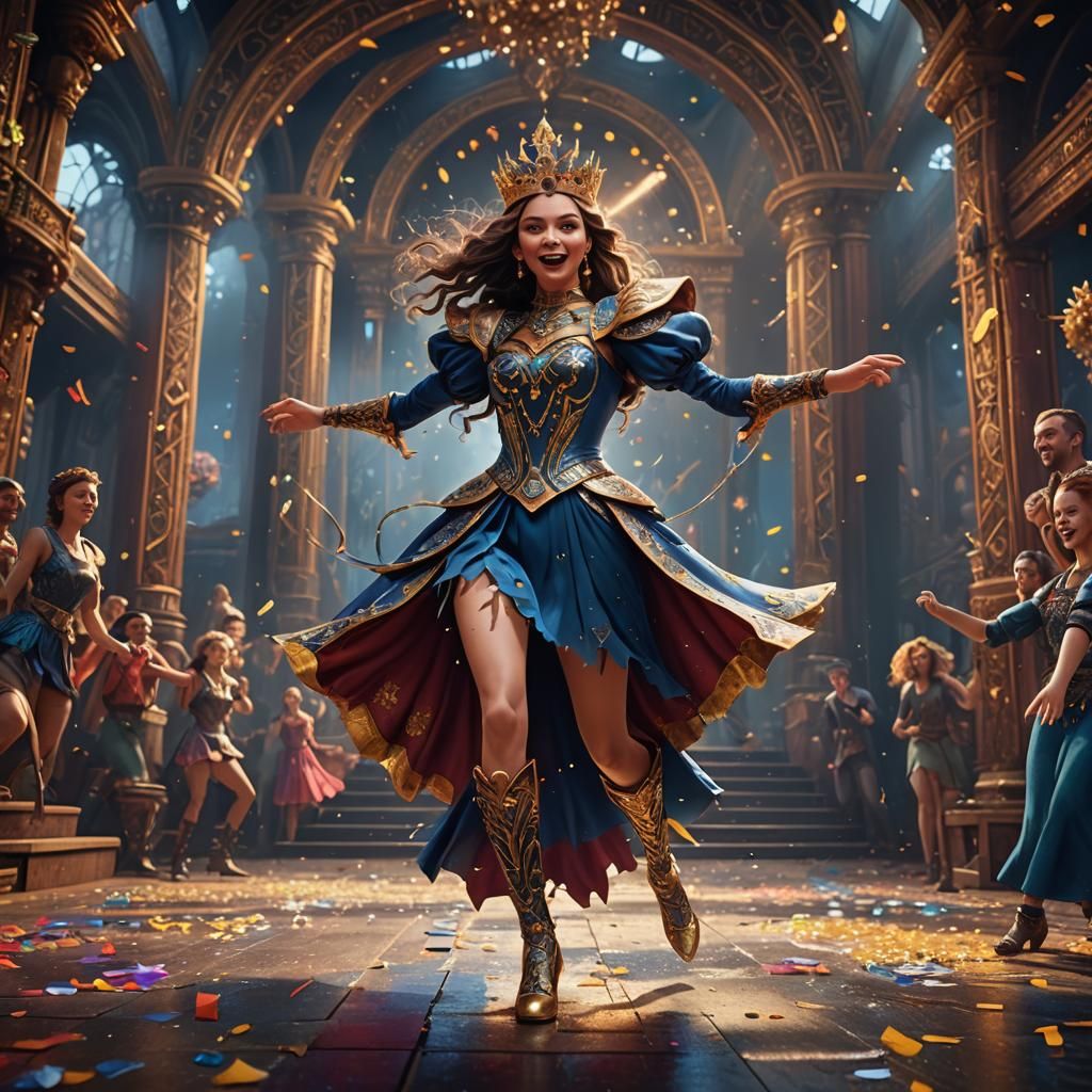 Dancing Queen on Stage: Digital Matte Painting