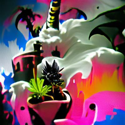 High Contrast Fantasy Scene