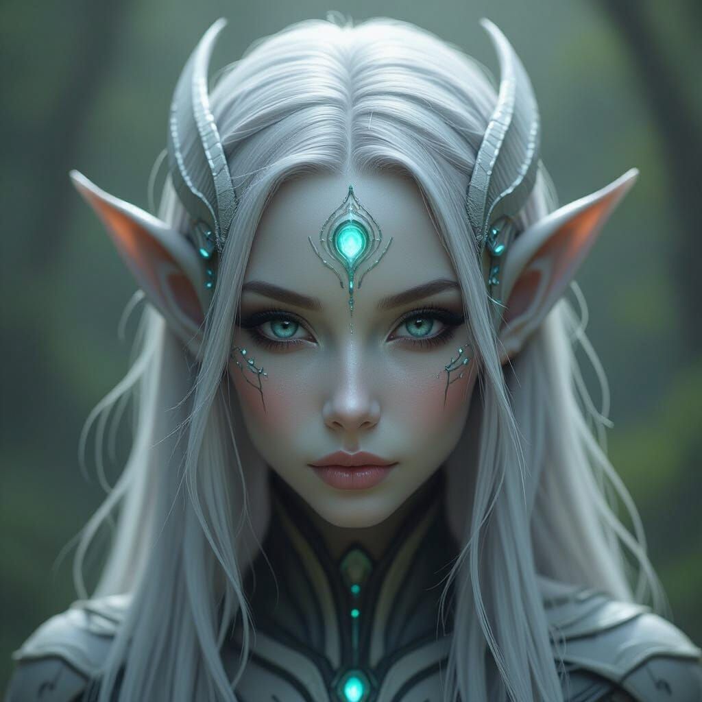 Attractive Alien Female with Mystical Interdimensional Aspec...