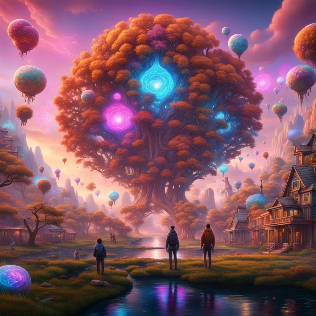 Fantastical Dream of Universal Love, Digital Art