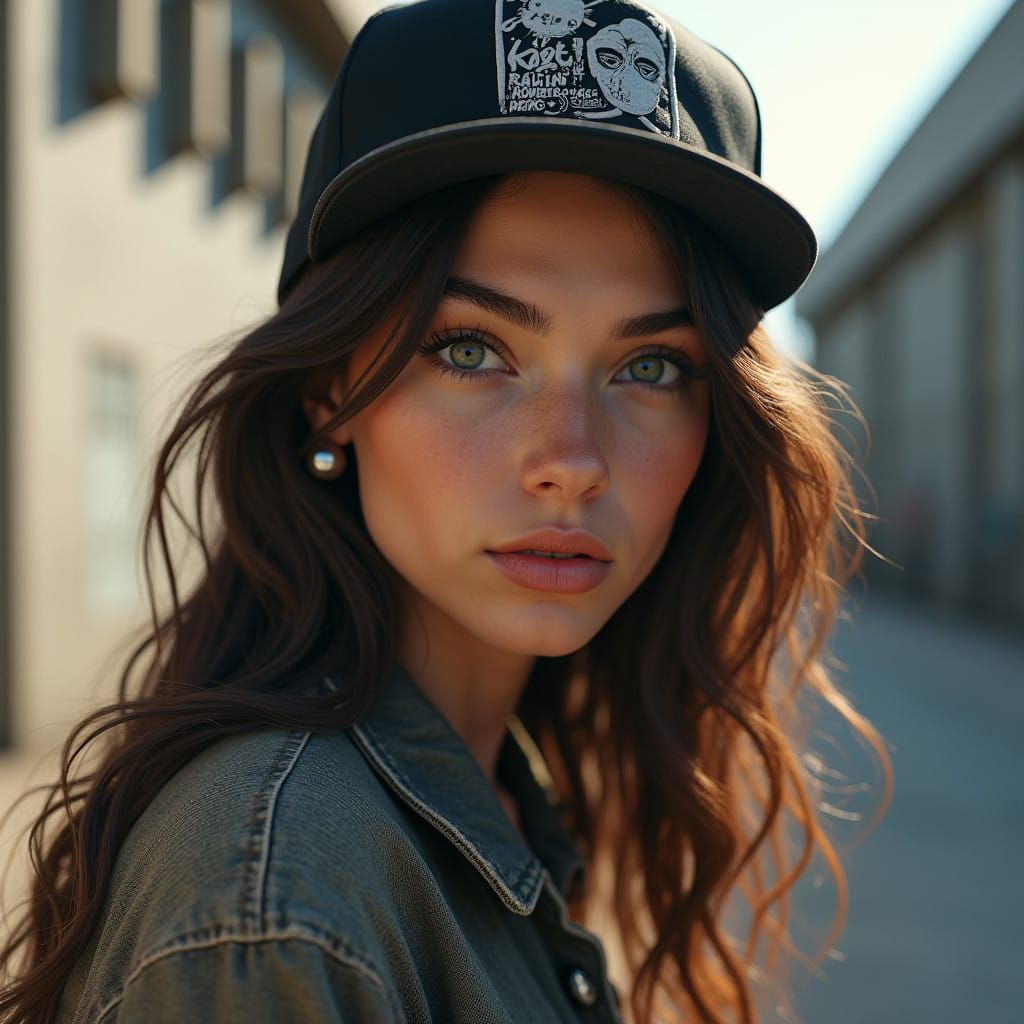 High-End Fashion Portrait in Urban Setting