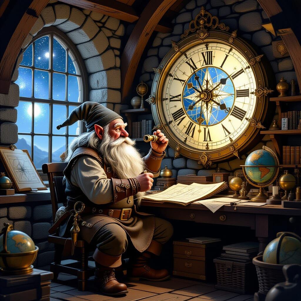 Dwarf Astronomer Charts the Heavens